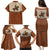Cowboy Family Matching Puletasi and Hawaiian Shirt Horse Riding Retro Western Yoke