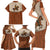 Cowboy Family Matching Short Sleeve Bodycon Dress and Hawaiian Shirt Horse Riding Retro Western Yoke
