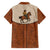Cowboy Family Matching Short Sleeve Bodycon Dress and Hawaiian Shirt Horse Riding Retro Western Yoke