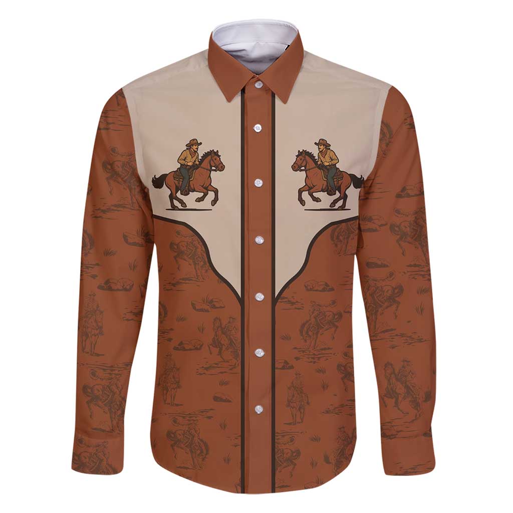 Cowboy Family Matching Summer Maxi Dress and Hawaiian Shirt Horse Riding Retro Western Yoke