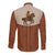 Cowboy Long Sleeve Button Shirt Horse Riding Retro Western Yoke