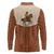 Cowboy Long Sleeve Polo Shirt Horse Riding Retro Western Yoke