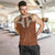 Cowboy Men Tank Top Horse Riding Retro Western Yoke