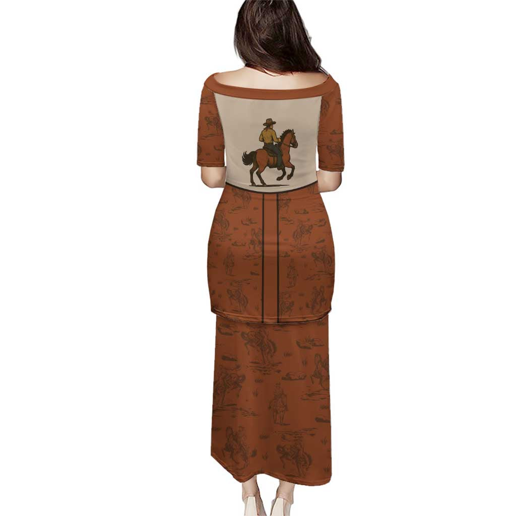 Cowboy Puletasi Horse Riding Retro Western Yoke