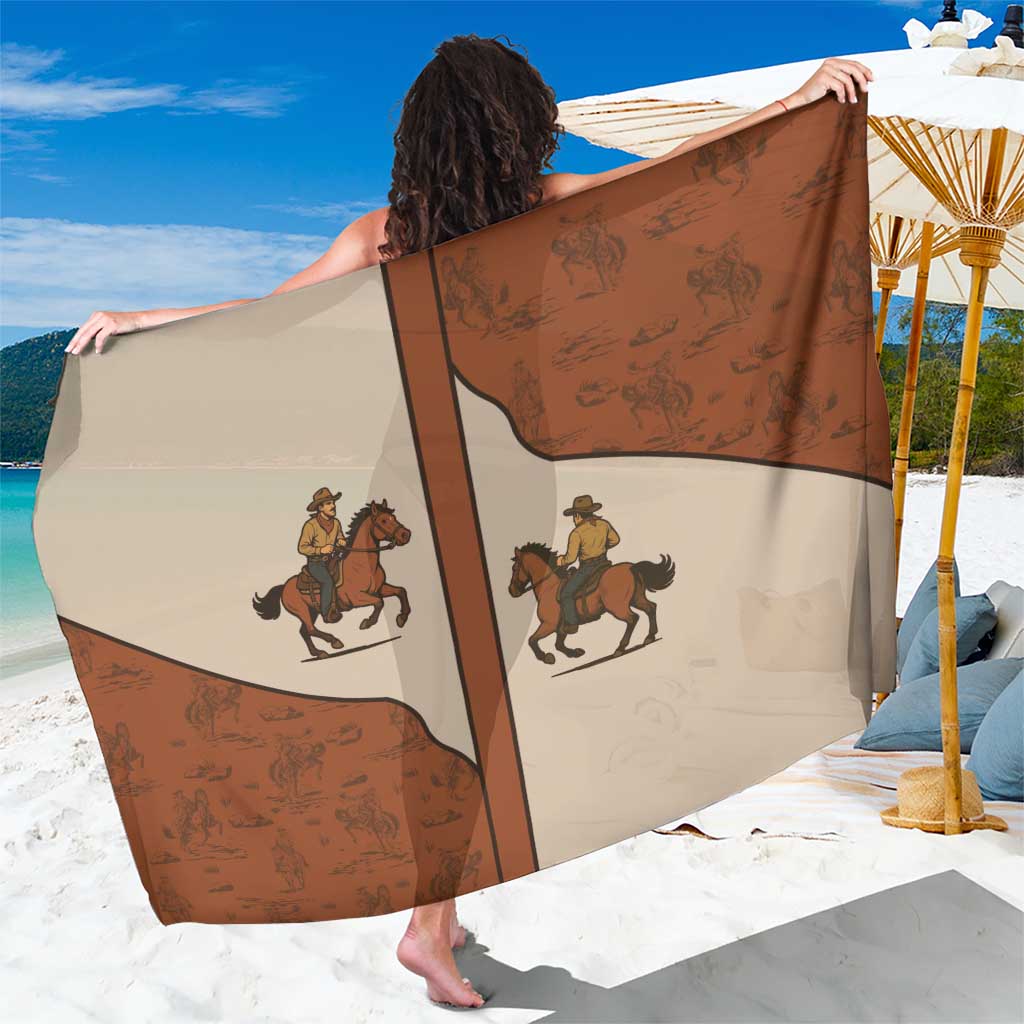 Cowboy Sarong Horse Riding Retro Western Yoke