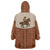 Cowboy Wearable Blanket Hoodie Horse Riding Retro Western Yoke