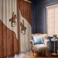 Cowboy Window Curtain Horse Riding Retro Western Yoke