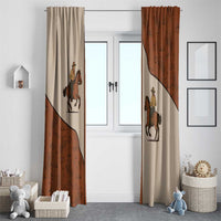 Cowboy Window Curtain Horse Riding Retro Western Yoke