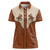 Cowboy Women Polo Shirt Horse Riding Retro Western Yoke