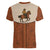 Cowboy Women V-Neck T-Shirt Horse Riding Retro Western Yoke