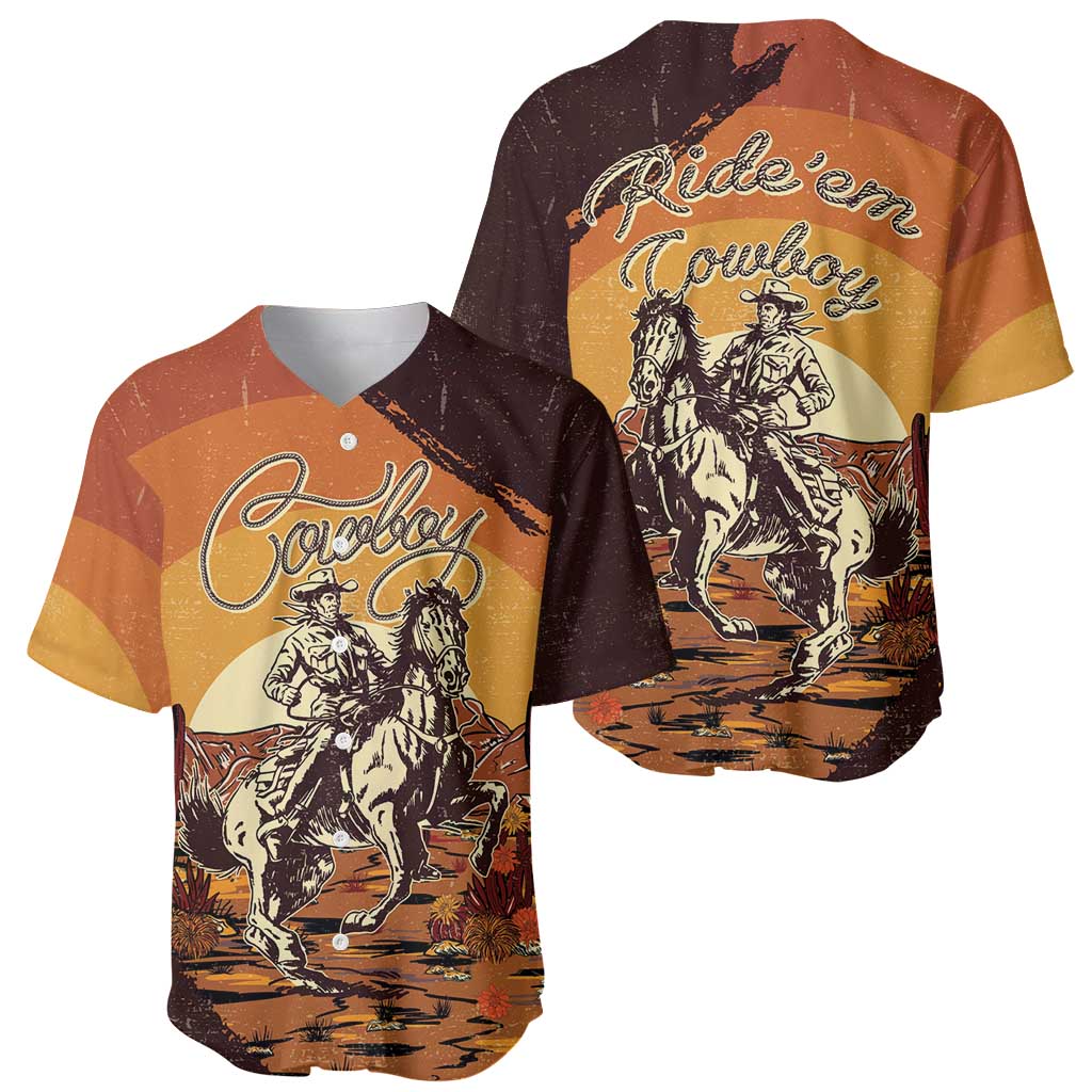 Cowboy Baseball Jersey Ride Em Cowboy