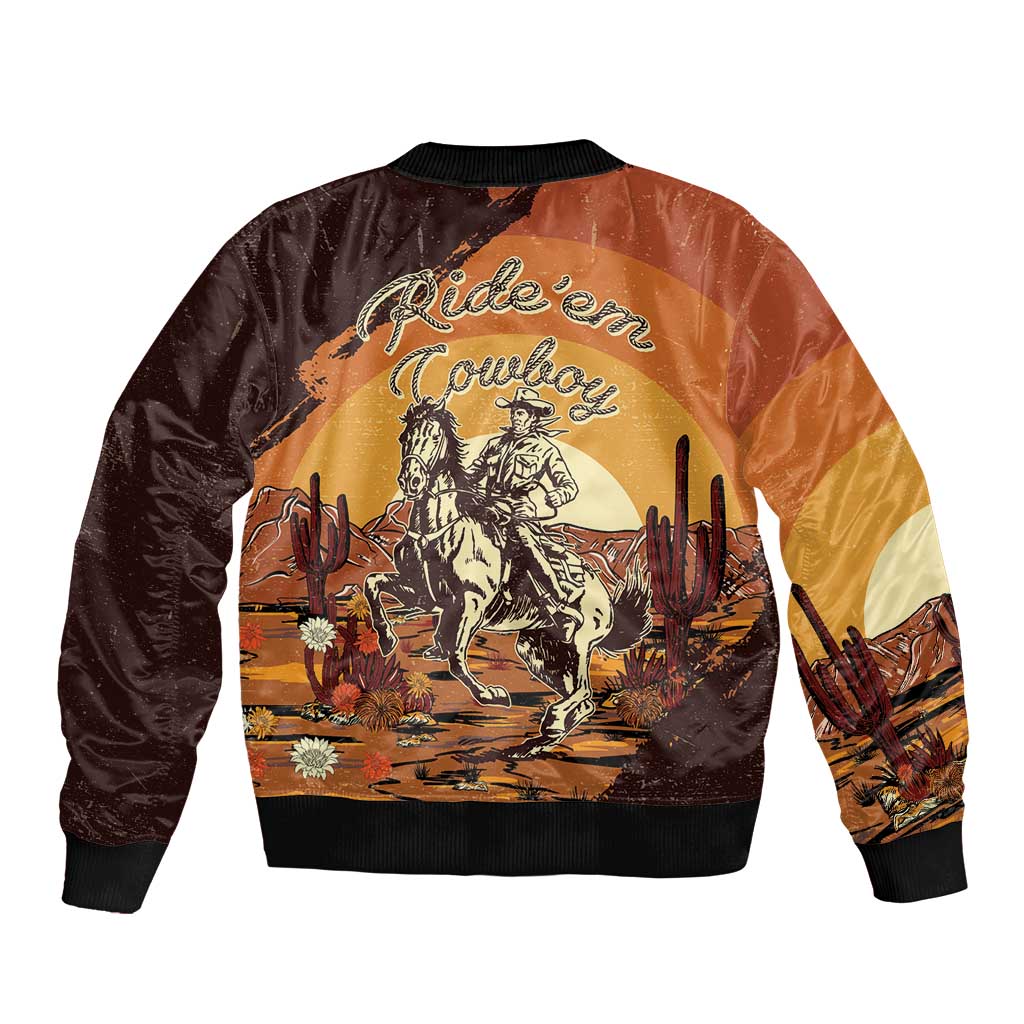Cowboy Bomber Jacket Ride Em Cowboy