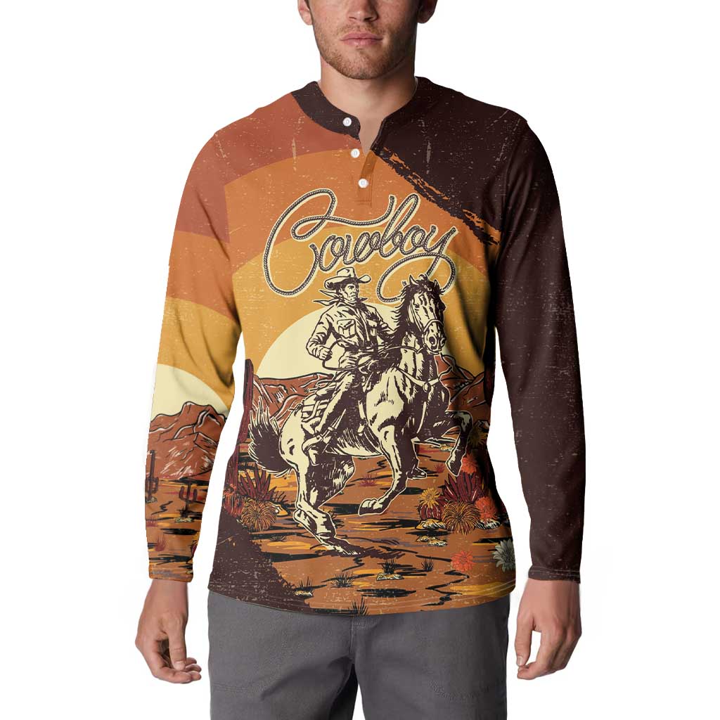 Cowboy Button Sweatshirt Ride Em Cowboy