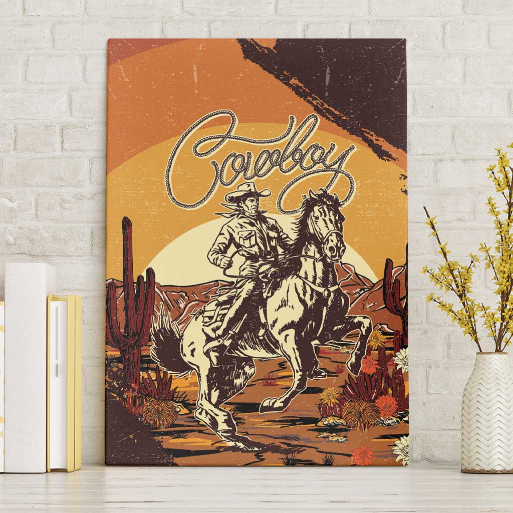 Cowboy Canvas Wall Art Ride Em Cowboy