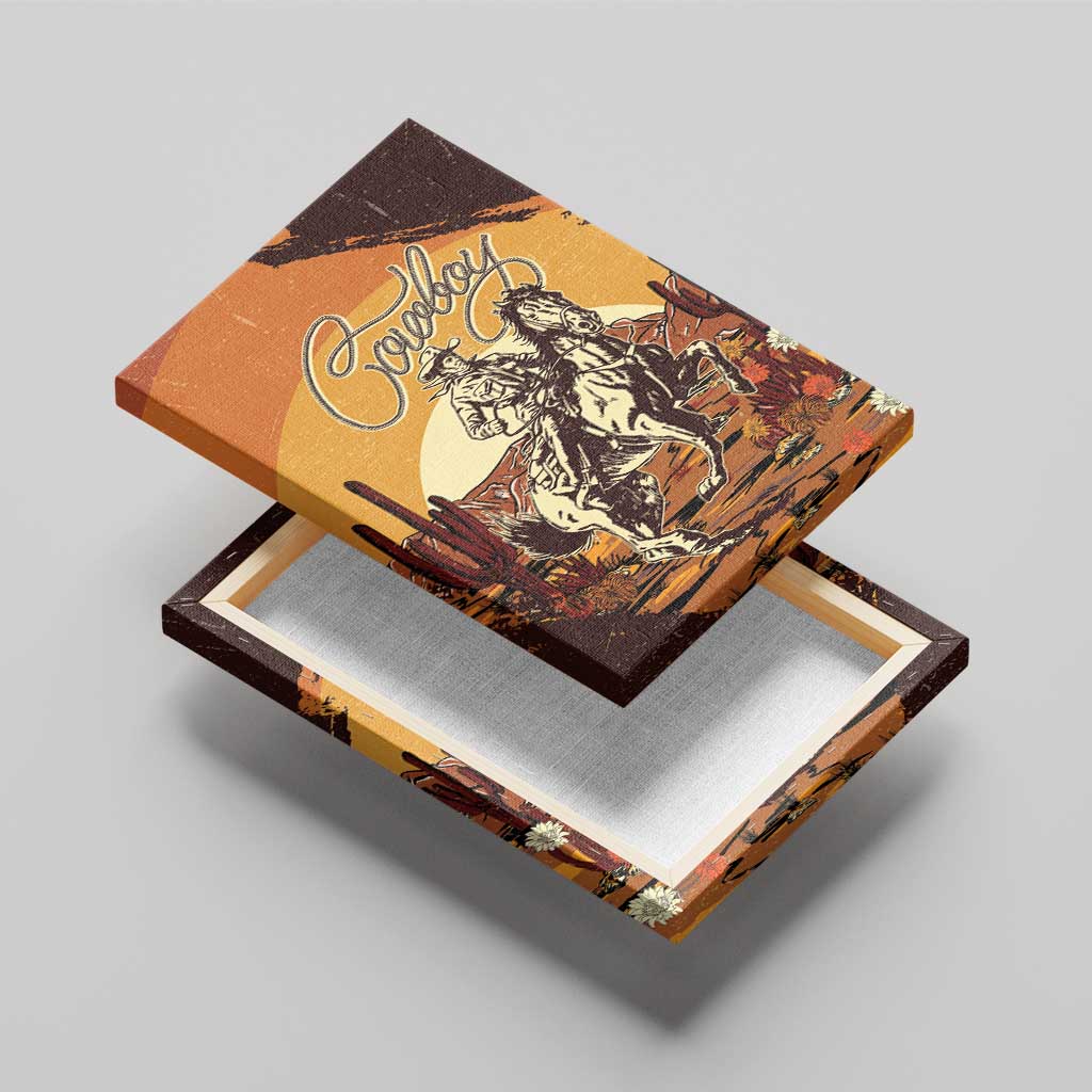 Cowboy Canvas Wall Art Ride Em Cowboy