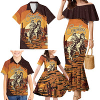 Cowboy Family Matching Mermaid Dress and Hawaiian Shirt Ride Em Cowboy