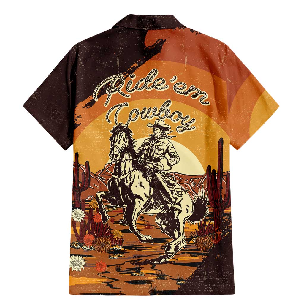 Cowboy Family Matching Mermaid Dress and Hawaiian Shirt Ride Em Cowboy