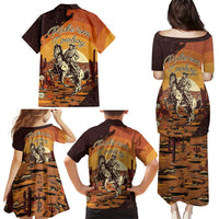 Cowboy Family Matching Puletasi and Hawaiian Shirt Ride Em Cowboy