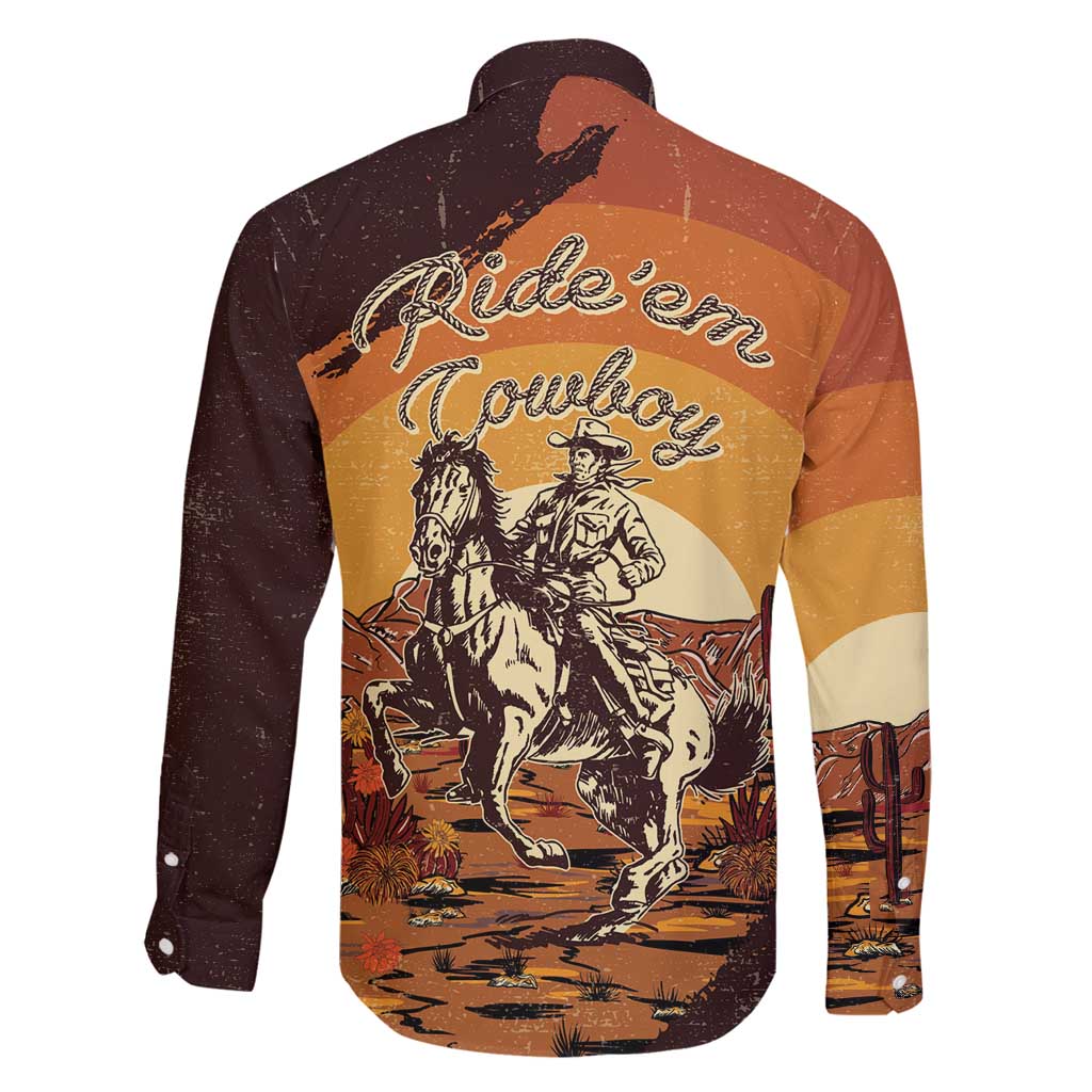 Cowboy Family Matching Summer Maxi Dress and Hawaiian Shirt Ride Em Cowboy