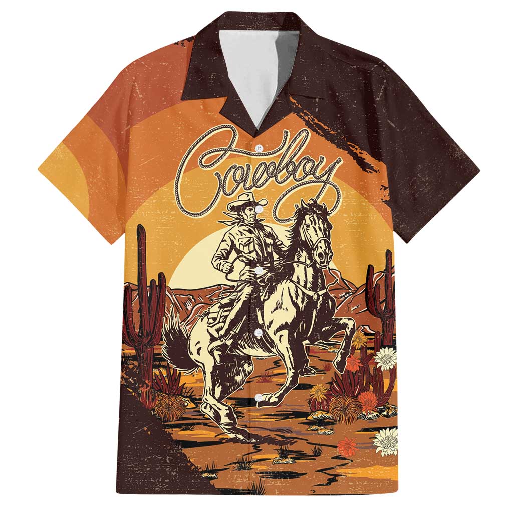 Cowboy Family Matching Tank Maxi Dress and Hawaiian Shirt Ride Em Cowboy