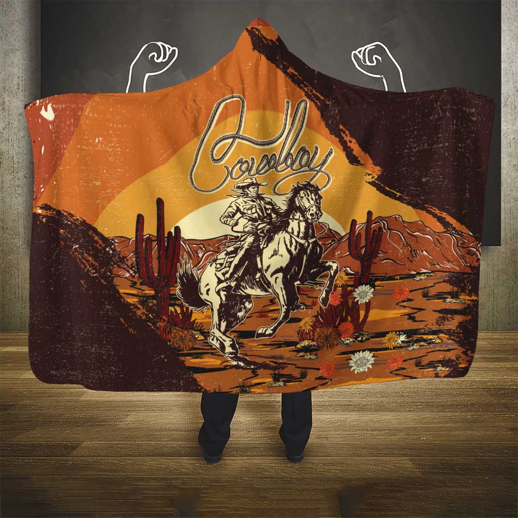 Cowboy Hooded Blanket Ride Em Cowboy
