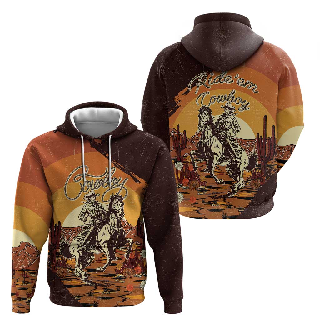 Cowboy Hoodie Ride Em Cowboy