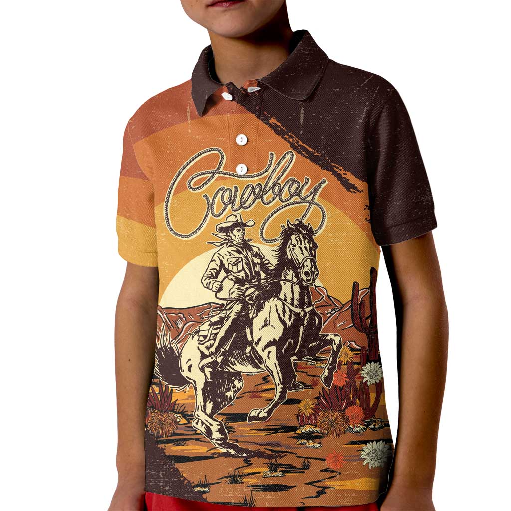 Cowboy Kid Polo Shirt Ride Em Cowboy