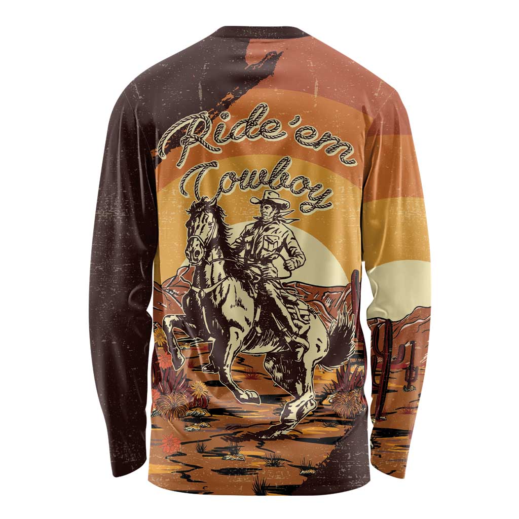 Cowboy Long Sleeve Shirt Ride Em Cowboy