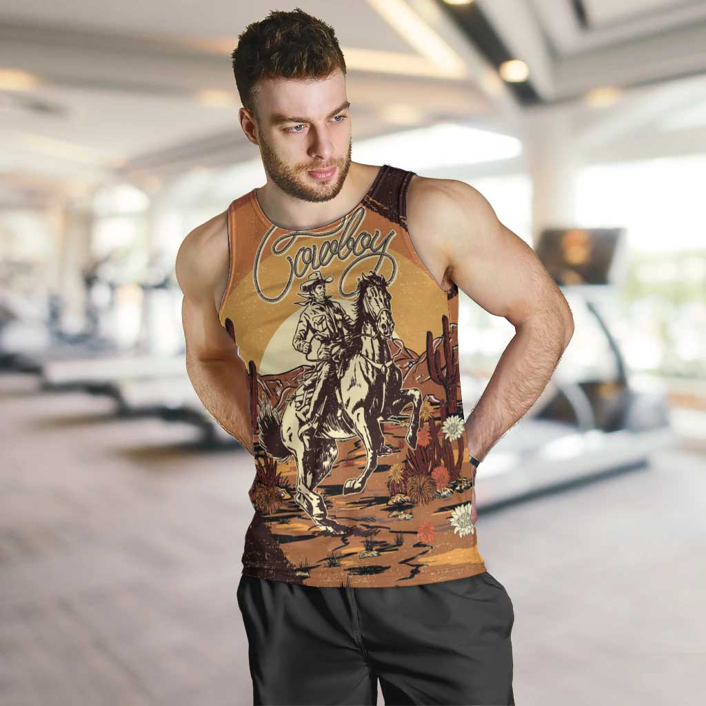 Cowboy Men Tank Top Ride Em Cowboy