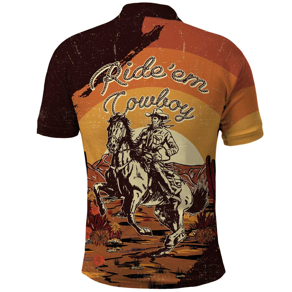 Cowboy Polo Shirt Ride Em Cowboy