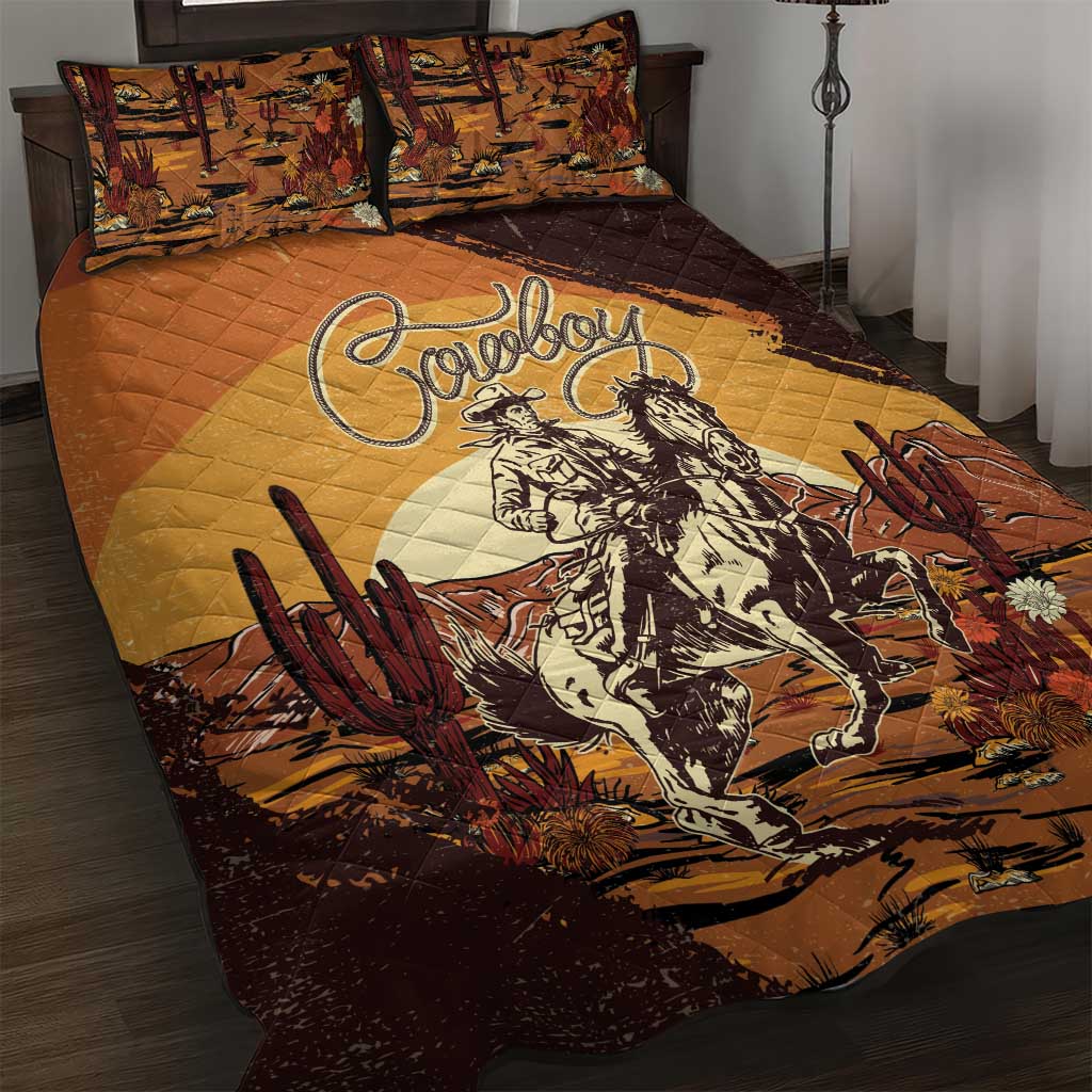 Cowboy Quilt Bed Set Ride Em Cowboy