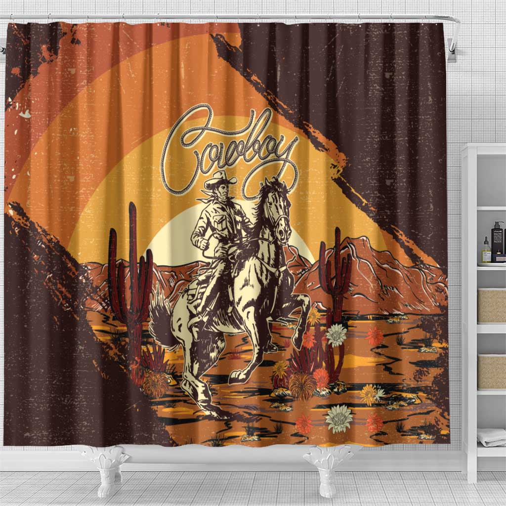 Cowboy Shower Curtain Ride Em Cowboy