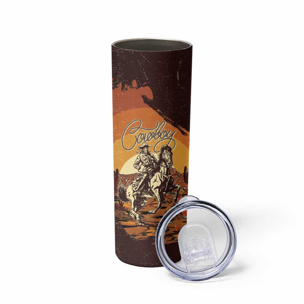Cowboy Skinny Tumbler Ride Em Cowboy