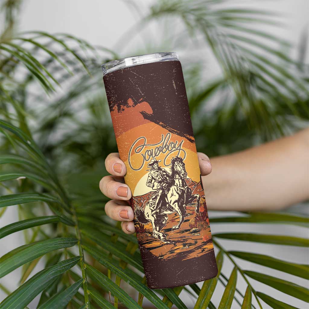 Cowboy Skinny Tumbler Ride Em Cowboy