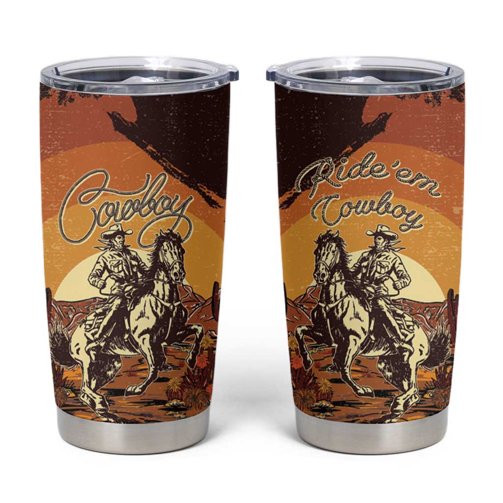 Cowboy Tumbler Cup Ride Em Cowboy