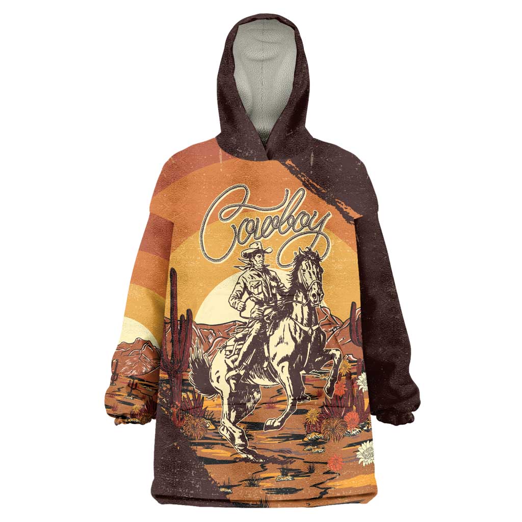 Cowboy Wearable Blanket Hoodie Ride Em Cowboy