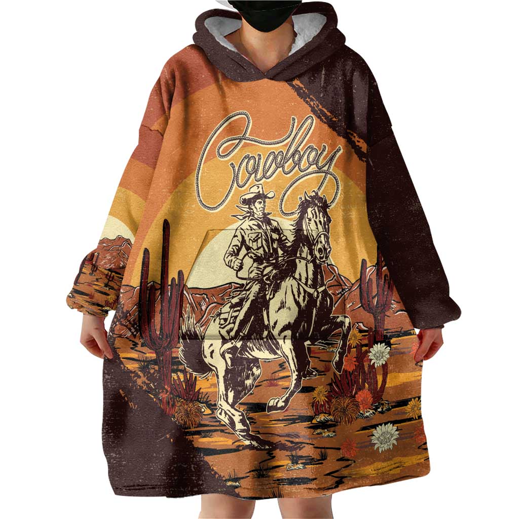 Cowboy Wearable Blanket Hoodie Ride Em Cowboy