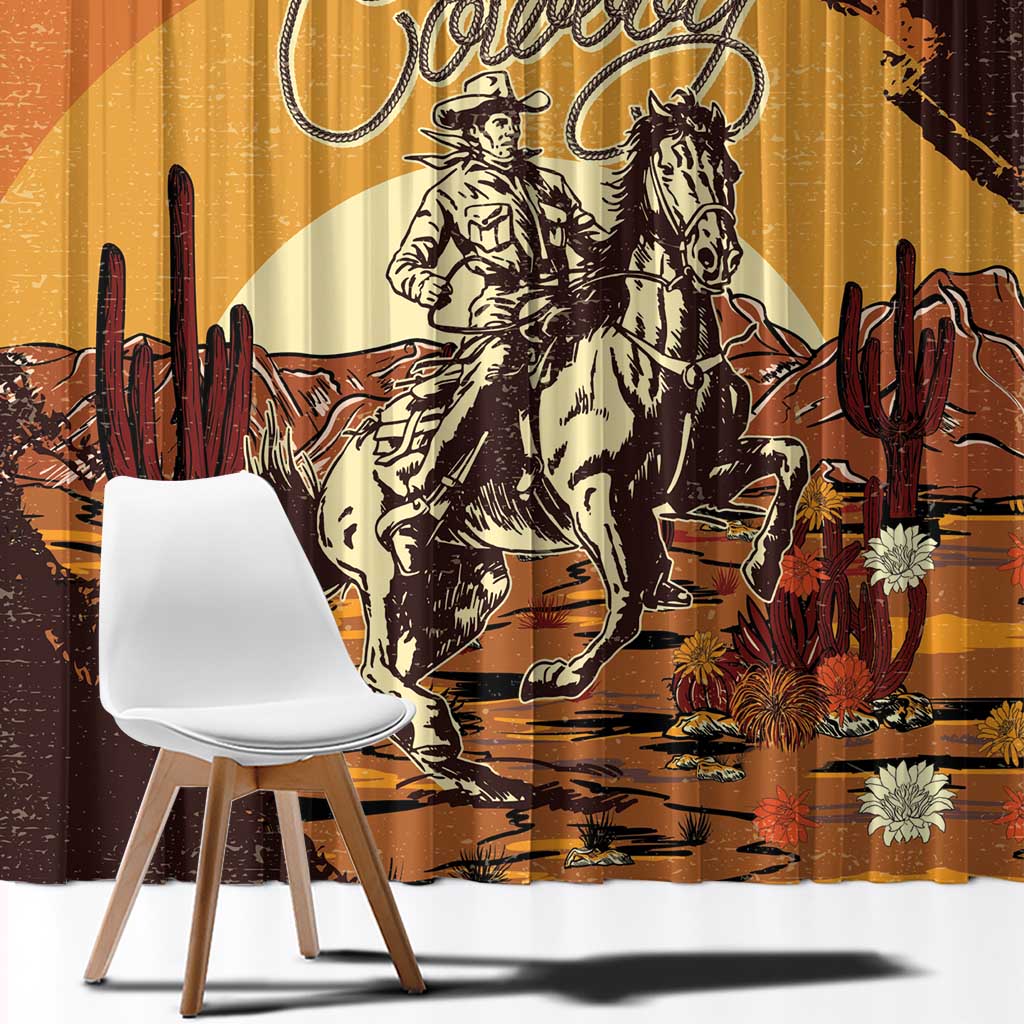 Cowboy Window Curtain Ride Em Cowboy