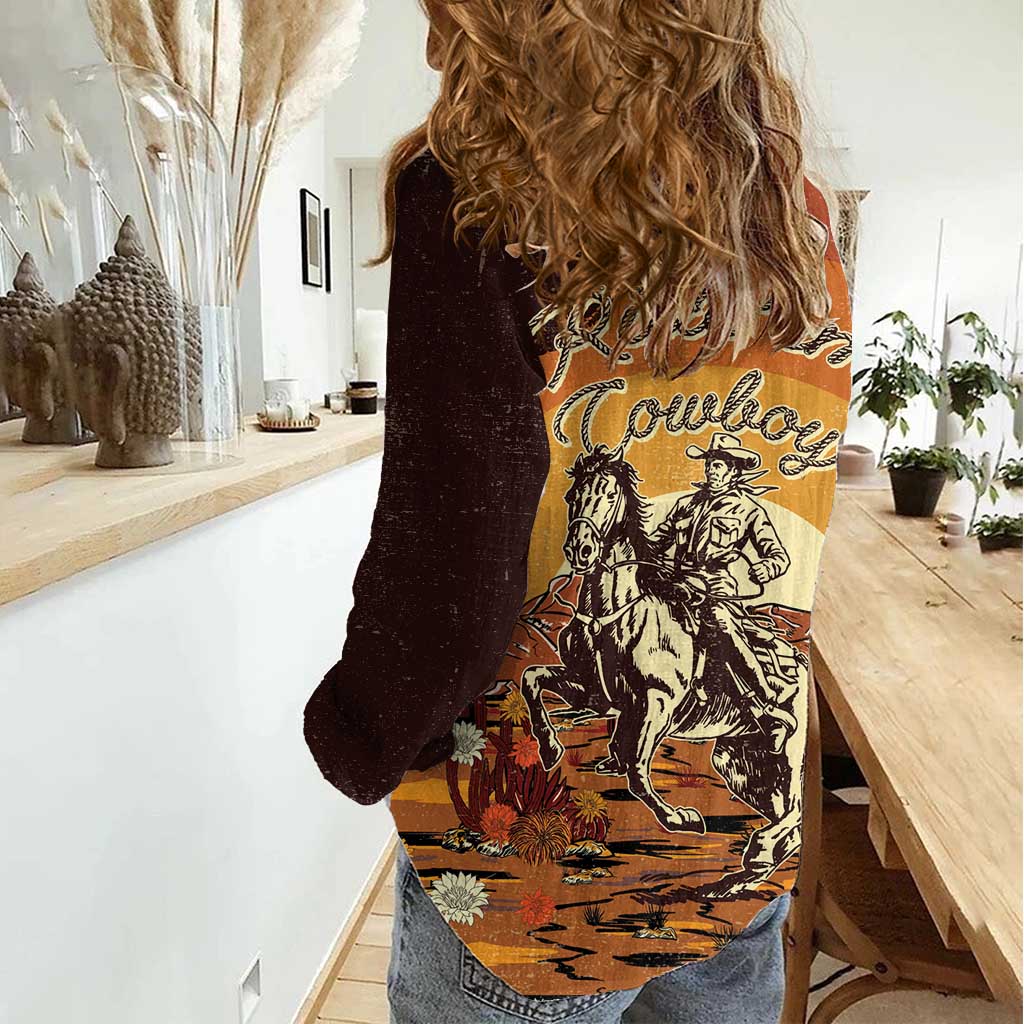 Cowboy Women Casual Shirt Ride Em Cowboy