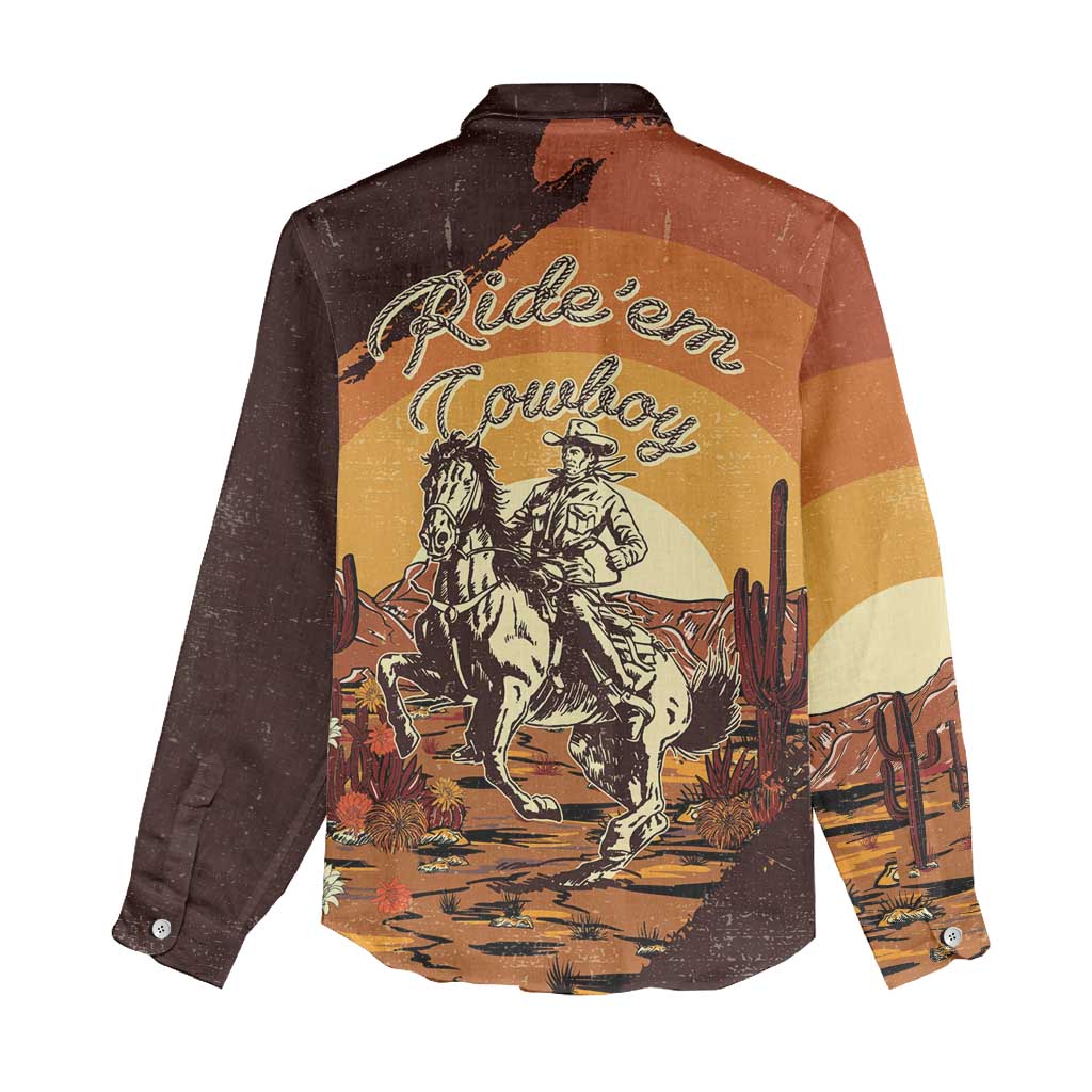 Cowboy Women Casual Shirt Ride Em Cowboy