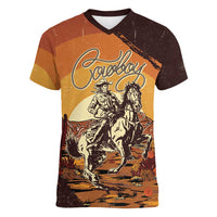 Cowboy Women V-Neck T-Shirt Ride Em Cowboy