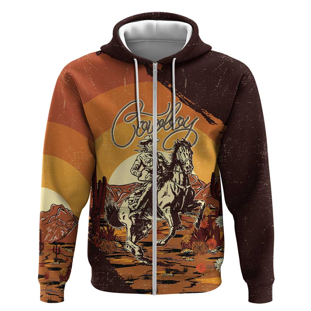 Cowboy Zip Hoodie Ride Em Cowboy