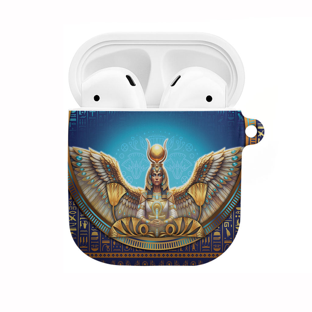 Egyptian Goddess Isis AirPods Case Ancient Mythology Winged Queen