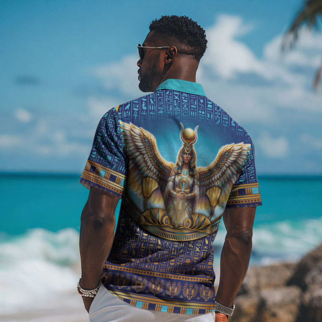 Egyptian Goddess Isis Hawaiian Shirt Ancient Mythology Winged Queen DT05