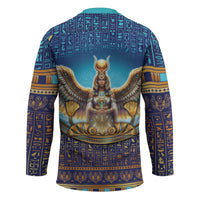 Egyptian Goddess Isis Hockey Jersey Ancient Mythology Winged Queen