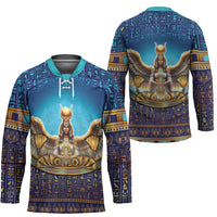 Egyptian Goddess Isis Hockey Jersey Ancient Mythology Winged Queen