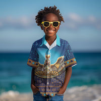 Egyptian Goddess Isis Kid Hawaiian Shirt Ancient Mythology Winged Queen