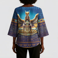 Egyptian Goddess Isis Kimono Sleeve Blouse Ancient Mythology Winged Queen