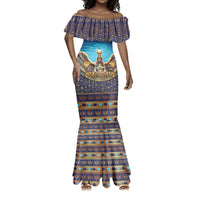 Egyptian Goddess Isis Mermaid Dress Ancient Mythology Winged Queen