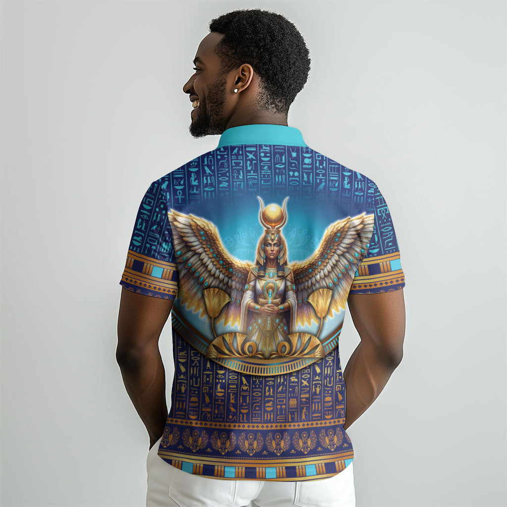 Egyptian Goddess Isis Polo Shirt Ancient Mythology Winged Queen DT05